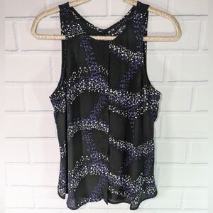 Sanctuary Black Sleeveless Lightweight Woven Top